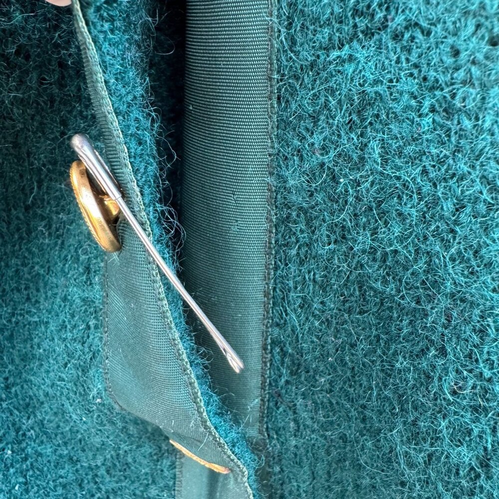 Braemar Vintage Womens Green‎ Wool Knit Shetland Cardigan Sweater Button Defects - Picture 5 of 14